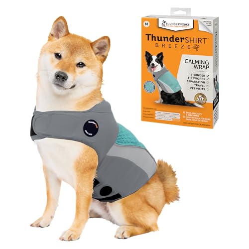 Breeze for Dogs Calming Anxiety Vest (Aqua / Medium)