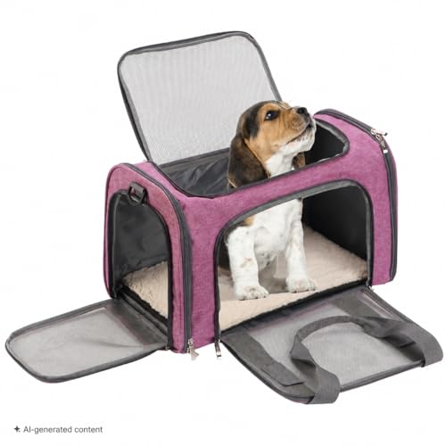 Pet Carrier 17.5" x 11.2" x 11.5" (Pink)