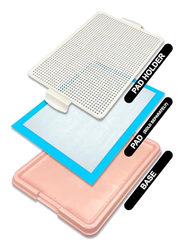 Dog Pee Pad Holder Tray (Pink)