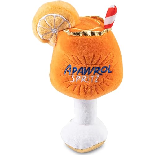 Apawrol Spritz Plush Dog Toy (Apawrol Spritz (Orange, White))