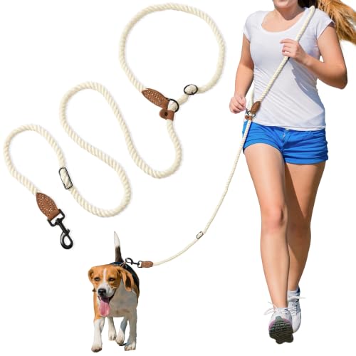 Hands Free Dog Leash (Cream / 7FT Hands Free)