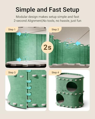 Cat House for Indoor Cats (Forest / Double)