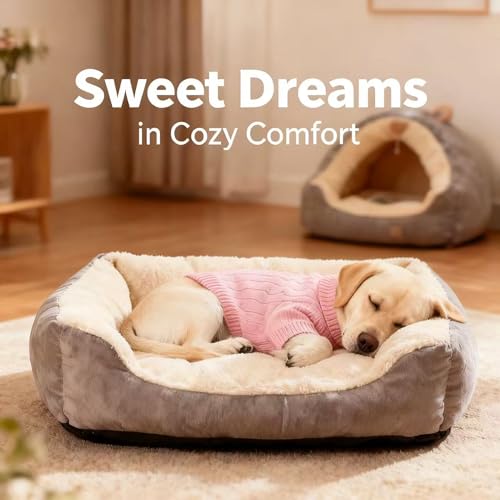 Small Medium Dog Sweater (Pink / X-Large)