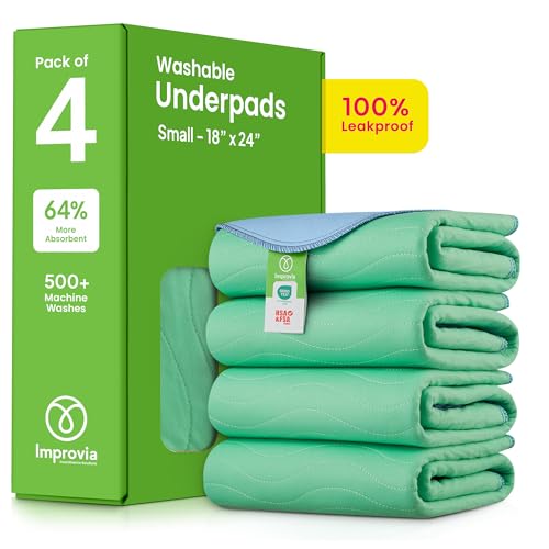 Washable Underpads (Green / 18"x24" (Pack of 4))