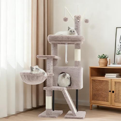 Cat Tree Tower for Indoor Cat (47.24 inches / Muchroom)