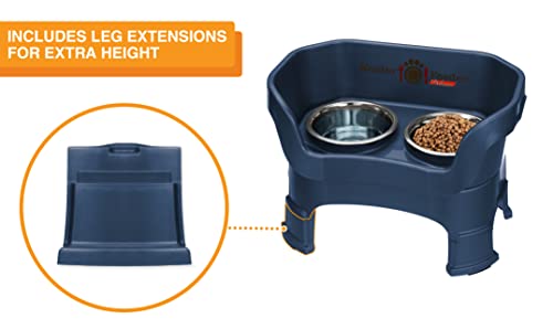 Neater Feeder Deluxe Mess (Medium + Standard Bowl / Dark Blue)