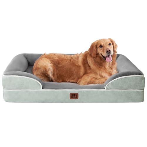 Orthopedic Extra Large Dog Bed (Greyish Green / 44.0"l X 32.0"w X 6.5"th)