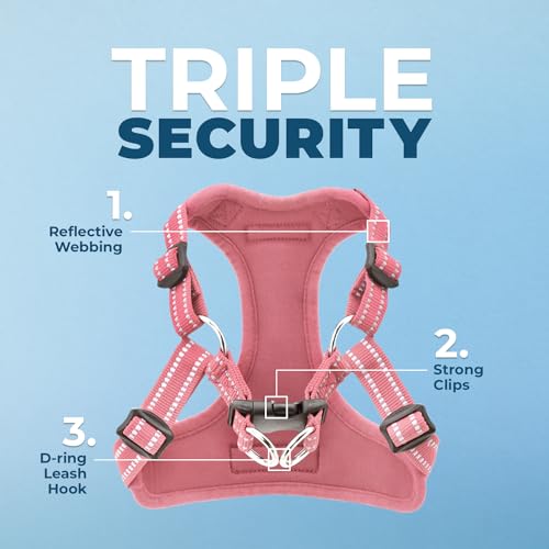 Voyager Step in Flex Adjustable Dog Harness (Harness (Pink) / L)