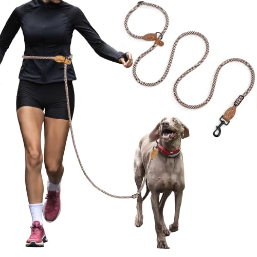 Hands Free Dog Leash (Brown Check / 7FT Hands Free)