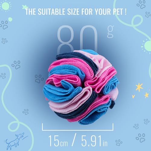 Pet Snuffle Ball (Royal blue / 15cm)