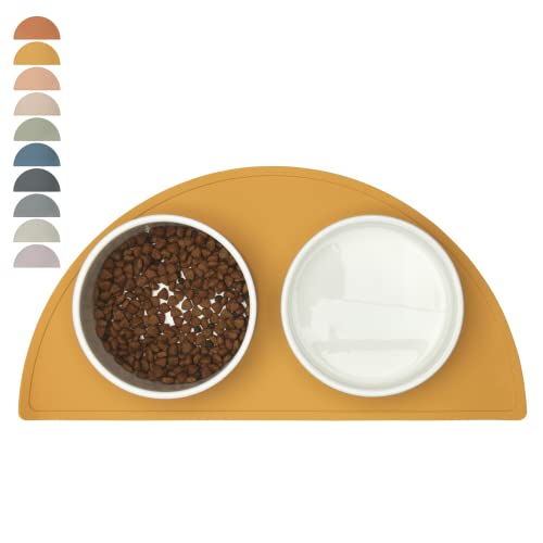 Silicone Dog Food Mat (Honey / Medium)
