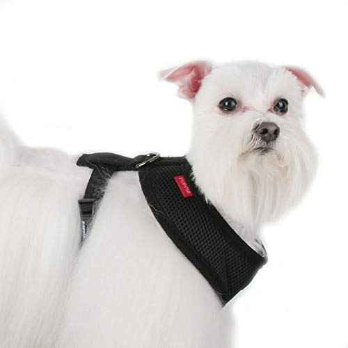 Soft Dog Harness No Choke Over (Black / X-Large)