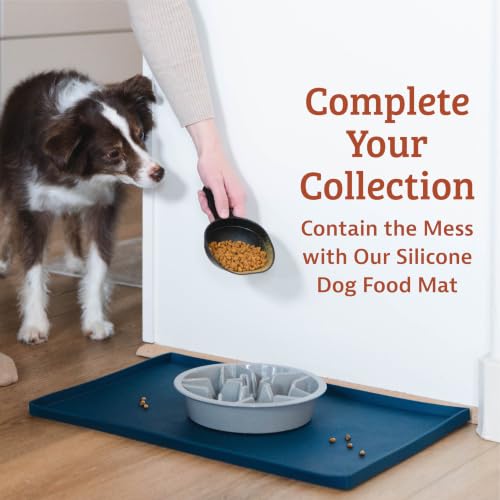 Slow Feeder Dog Bowls (1.5 Cup / Gray)