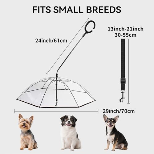 Dog Umbrella for Small Dogs (Clear B)
