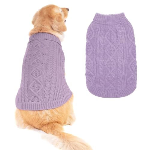 Dog Sweater for Large Dogs (Mauve / Large)