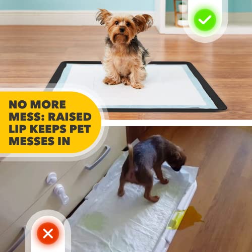 Dog Pee Pad Holder (Black / 1 Pack)