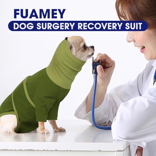 Dog Surgery Suit Female Spay (X-Small / New Version- Green)