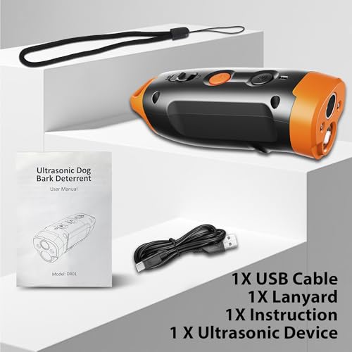 Ultrasonic Dog Bark Deterrent Devices (Black)