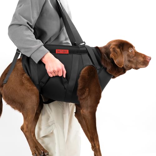 Full Body Dog Carry Sling for Large Dogs (Black / XXL)