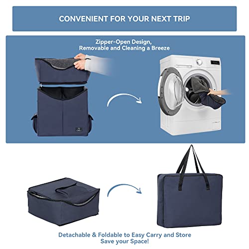 Dog Car Seat for Small Dog (Dark Blue / S)
