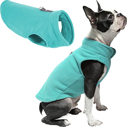 Fleece Vest Dog Sweater (Turquoise / X-Large (Around 23-lb))
