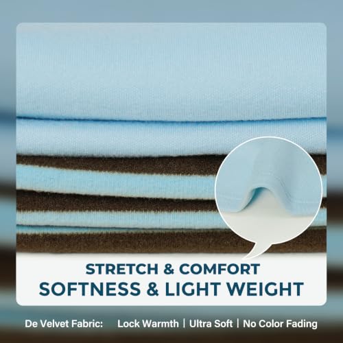 2Pack Dog Sweater for Large Dogs Soft Pet Coats Fleece Sweatshirt (XX-Large (32-55lbs) / 6# Stripe+blue)