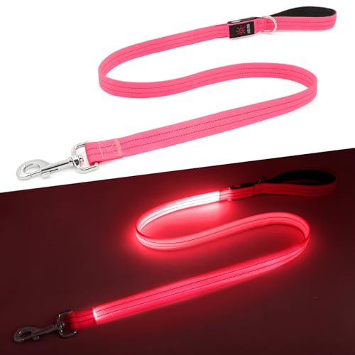 LED Dog Leash (Pink)