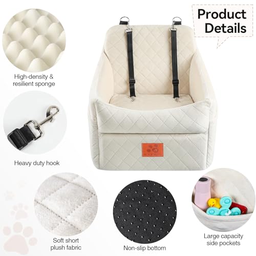 Dog Car Seat for Small (Beige)