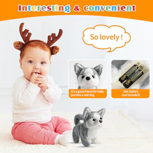 Plush Husky Toy Puppy Electronic Interactive Dog (Husky Dog)