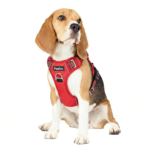 Dog Harness No Pull (Red / Medium)
