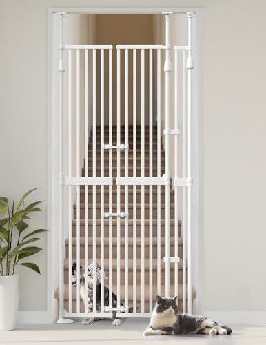 Extra Tall Cat Gate for Doorway (74.8"-90.5" H x 30.3"-38.2" W)