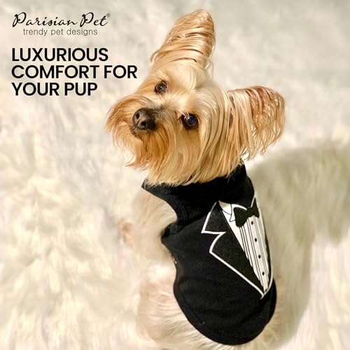 Dog Shirt 100% Cotton Shirts for Large Dogs (Extra Large / Tuxedo)