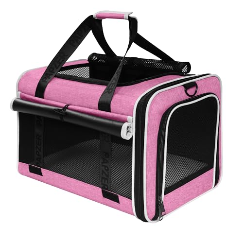 Cat Carrier for Travel (Pink / 18.0"L x 11.0"W x 11.0"H)