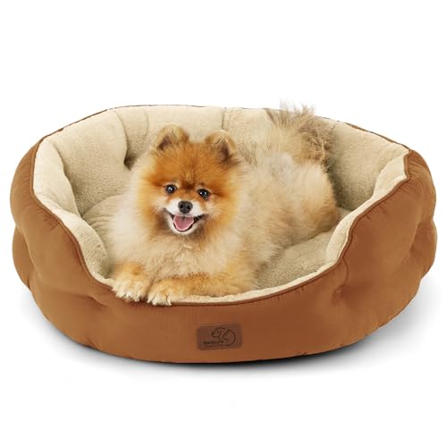 Small Dog Bed Washable (25"L x 21"W x 8"Th / Terracotta)