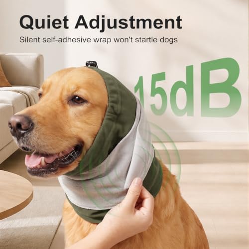 Dog Calming Hoodie for Anxiety Relief (Green / Medium)