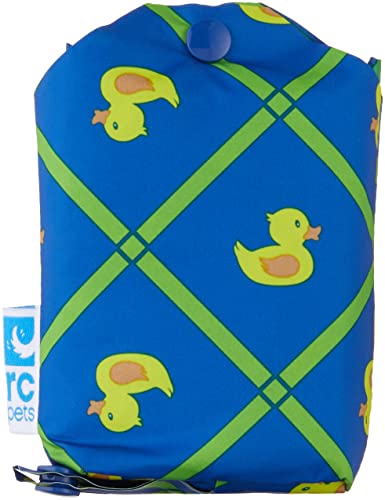 RC Pets Packable Rain Poncho (X-Large / Rubber Ducky)