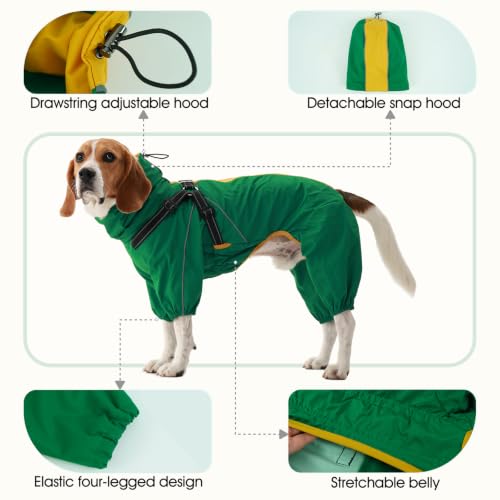 Waterproof Dog Jacket (Green / XX-Large)