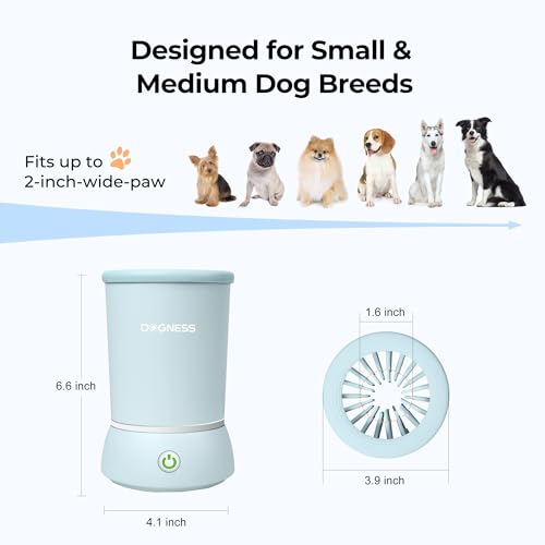 Automatic Dog Paw Cleaner Cup Paw Washer for Small & Medium Dogs (Light Blue / Small & Medium Dogs)