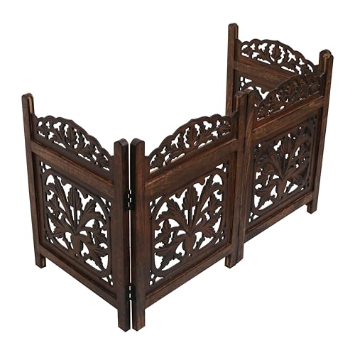 Dog Gate Wooden Free Standing Gate (Burnt / 72"x24" Gamla 4 Panels)