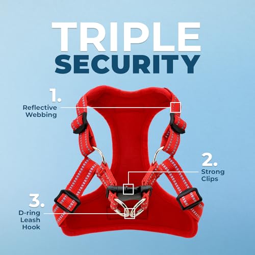Voyager Step in Flex Adjustable Dog Harness (Harness (Red) / XL)