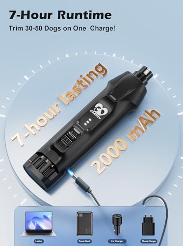 6 Speed Dog Nail Grinder (Black)