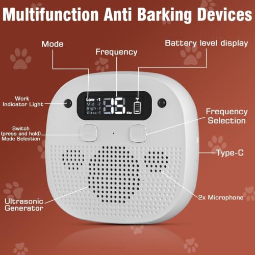 Anti Barking Device for Dogs (White)
