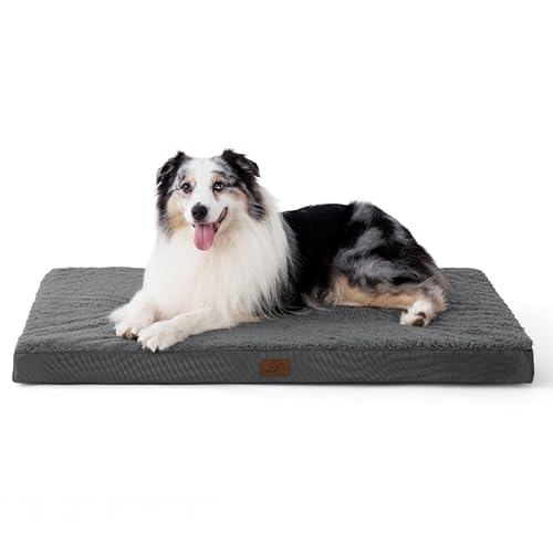 XL Dog Bed for Crate (41"L x 29"W x 3.5"Th / Dark Grey)