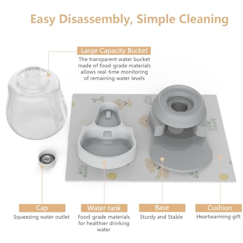1 Gallon Automatic Dog Water Dispenser