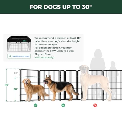 Homeplus Indoor Dog Playpen (Black / 40"H)