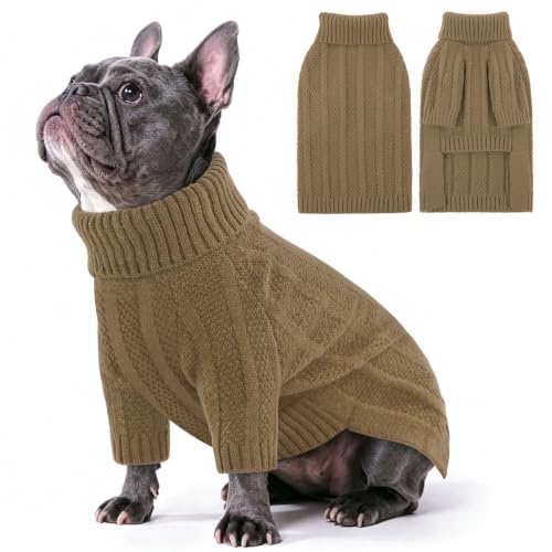 Dog Sweaters for Large Dogs (Large / Camel)