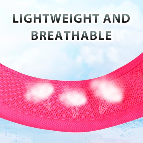 Dog Harness for Medium Sized Dog No Pull Dog Vest ID Tag Pocket (New Pink / Medium)