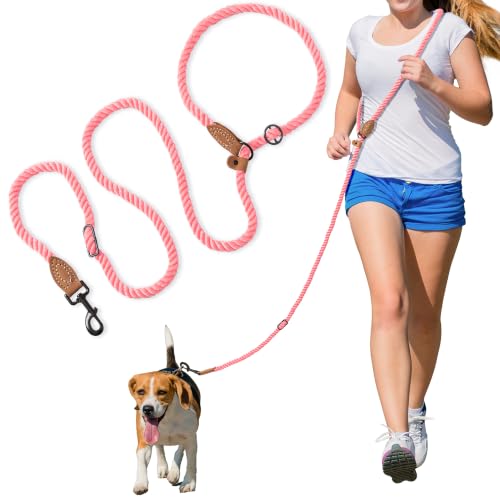 Hands Free Dog Leash (Coral Red / 8FT Hands Free)