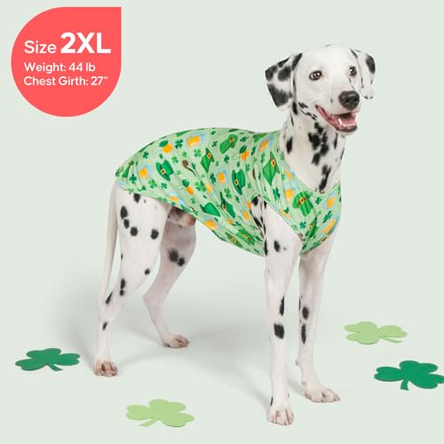 2Pack St. Patrick's Day Dog Shirt (XX-Large (40-55lbs) / 7# 2Pack (St. Patrick's Day))
