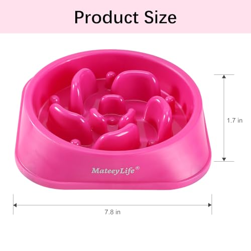 1 Pack Slow Feeder Dog Bowls (J-Purple / Medium)